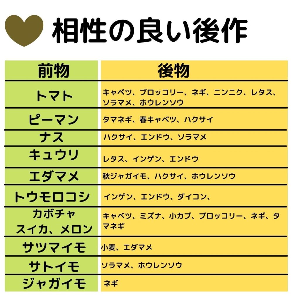 連作障害と対応策 野菜作りが趣味です